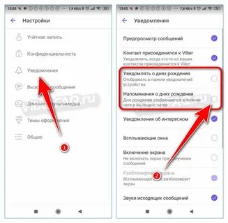 Как включить уведомления о доставке