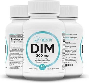 Vive Essentials DIM Supplement 200 Ranking TOP18 gift - mg 90 Diindolylm Ca...