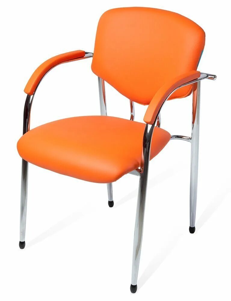 Купить оранжевый стул. Стул Optima / Оптима. СПК стул Optima (CV-a180bs) (56*58h82) (82) (иск.кожа черный). Стул ТМ Дэфо. Стул офисный конференц Дэфо.