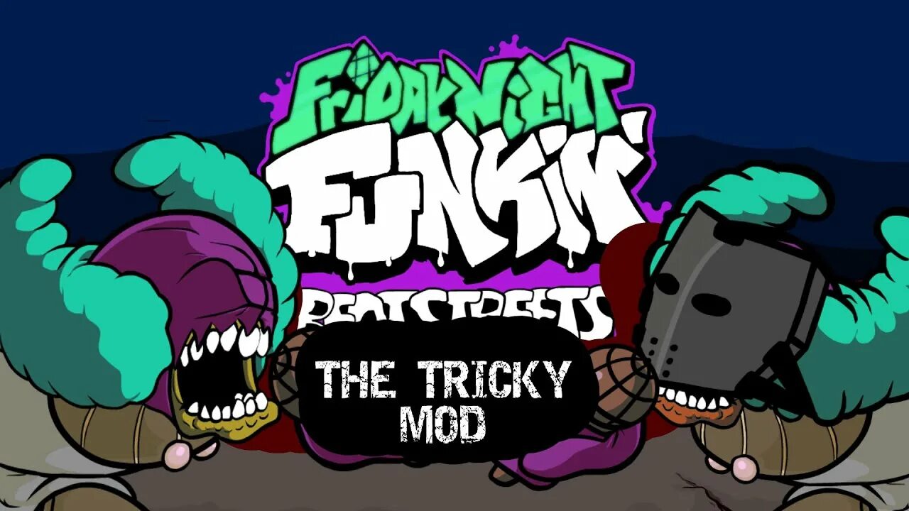 Funkin vs tricky. Трикки friday night funkin. трики мод friday night funkin.