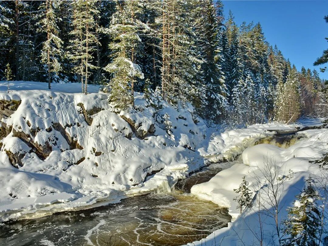 Зап 1 лярная природа. Карелия зимой Кивач. Водопад Кивач зимой. Водопады Ахвенкоски зимой. Петрозаводск водопад Кивач зимой.