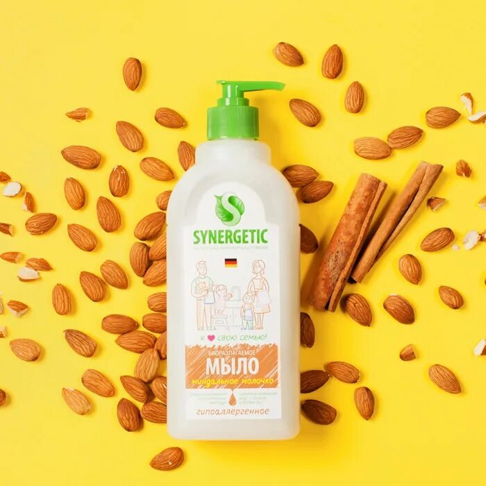 Synergetic миндальное молочко 5. Synergetic мыло жидкое миндальное молочко 500 мл. synergetic мыло жидкое миндальное молочко 0,5 л. synergetic мыло жидкое 500мл миндальное молочко (дозатор). гипоаллергенное мыло synergetic миндальное молочко.