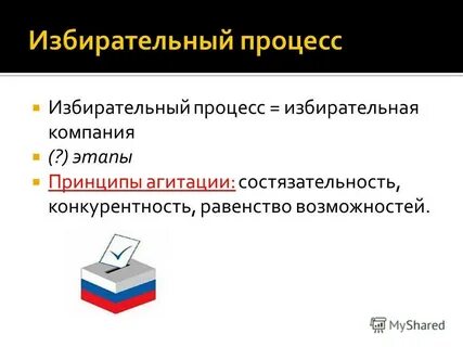 Избирательный процесс определение