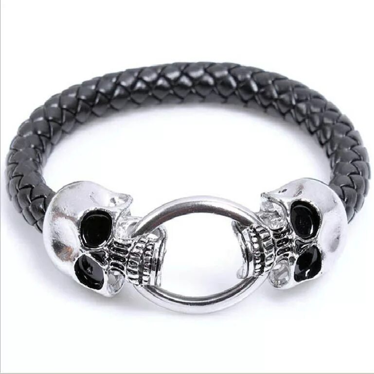 Geek skull head bracelet. Geek skull head bracelet. Geek skull head bracelet. Браслет с черепами мужской. Geek skull head bracelet.