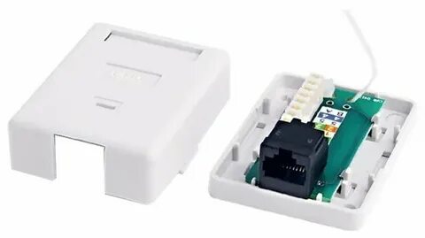 Розетка rj 45 одинарная категория 5e
