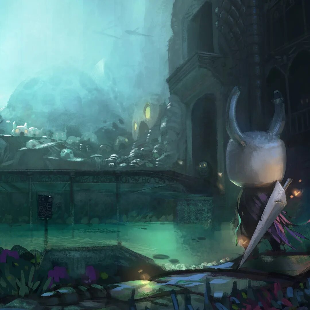 Knights path. Hollow knight greenpath art. королевские сады hollow knight. королевские сады art hollow knight. зелёная тропа hollow knight arts.