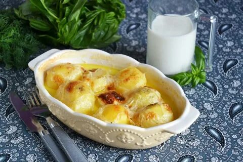 Картошка с молоком запеченная в духовке