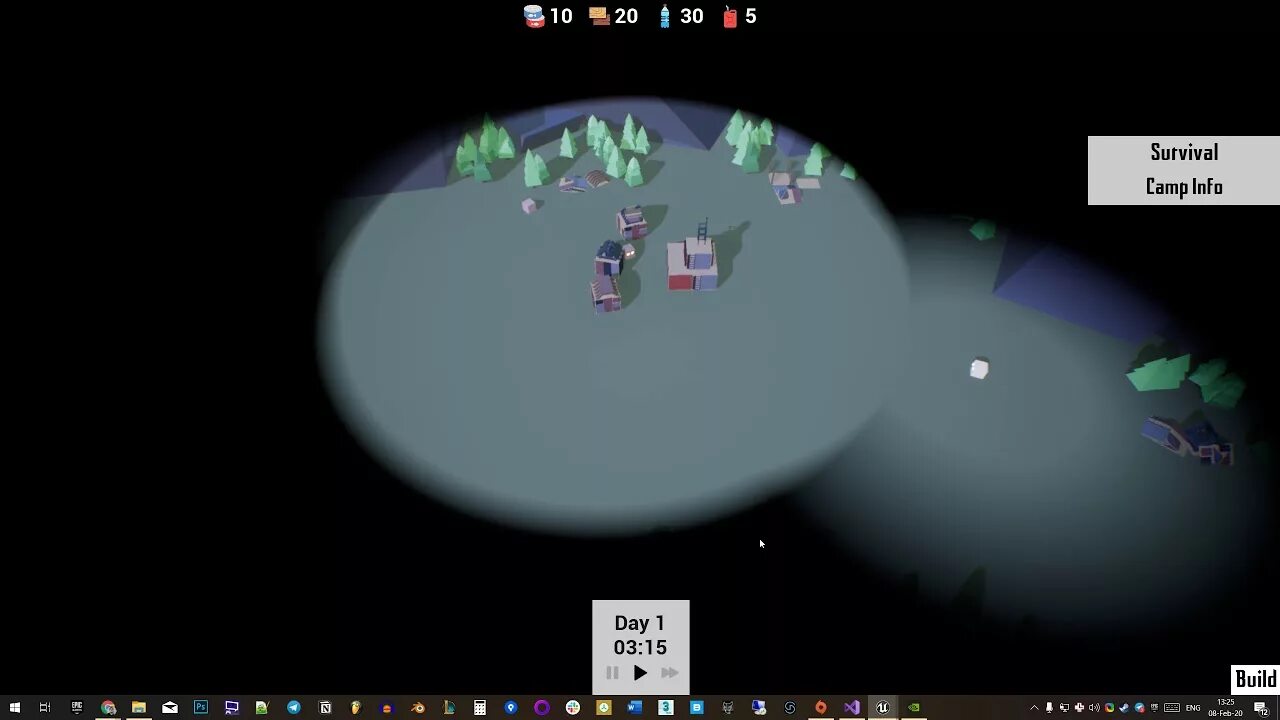 Fog map. Fog map