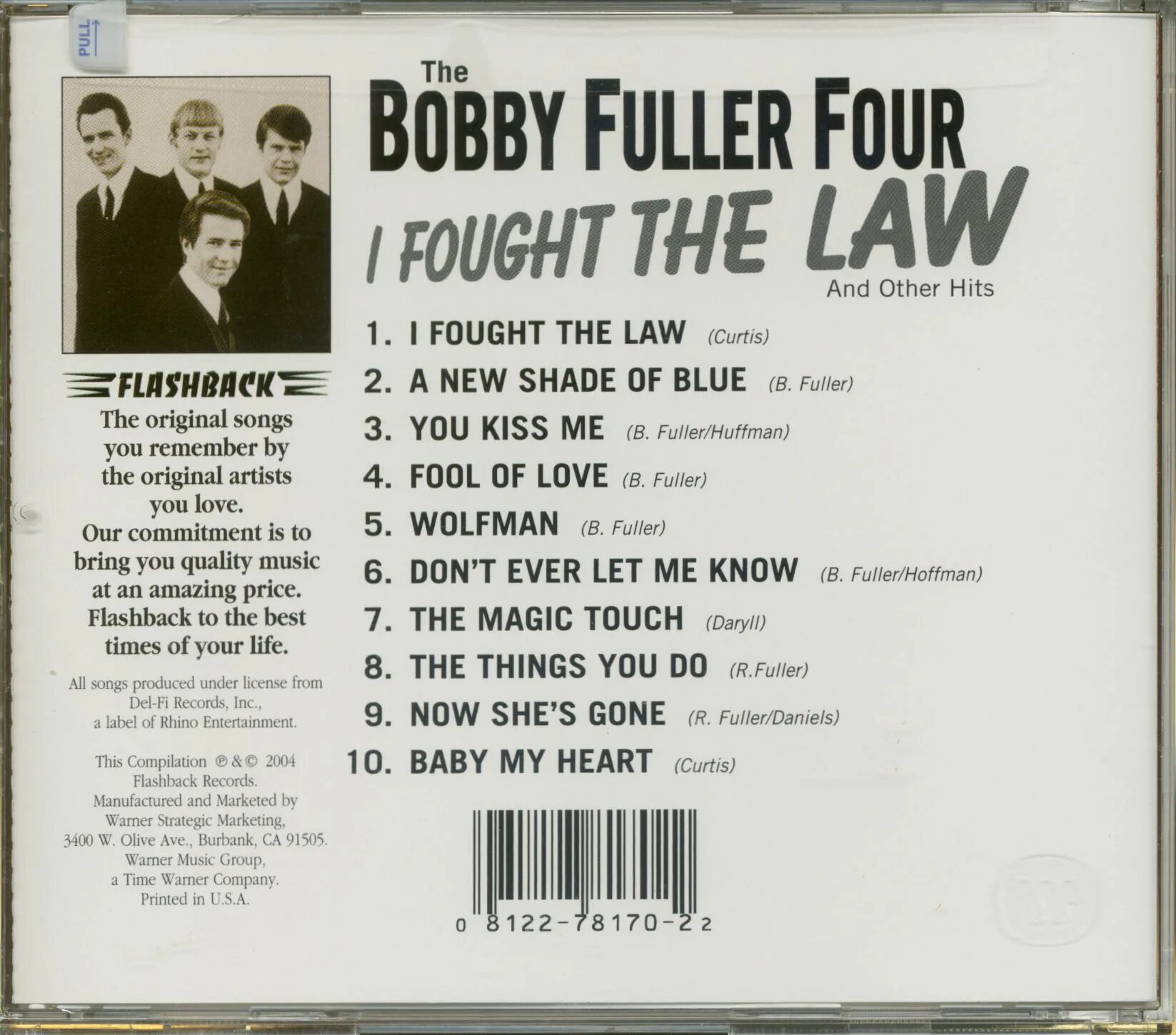 I fought the law. The Bobby Fuller four. The Clash i Fought the Law. I Fought the Law and the Law won. I Fought the Law the Crickets.