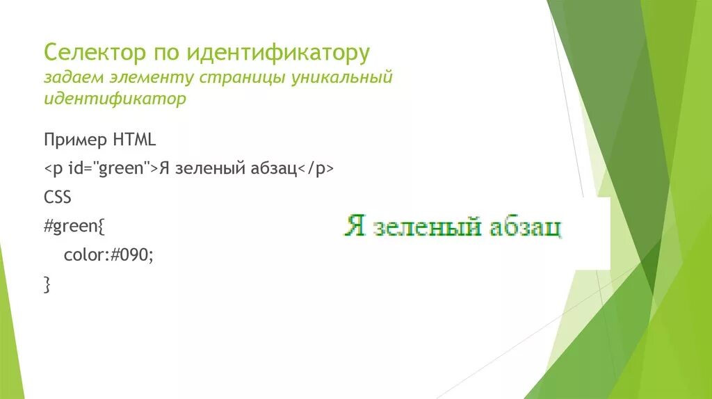 Селектор ID. Идентификатор CSS. Селектор по идентификатору. Идентификатор CSS пример. Id selector