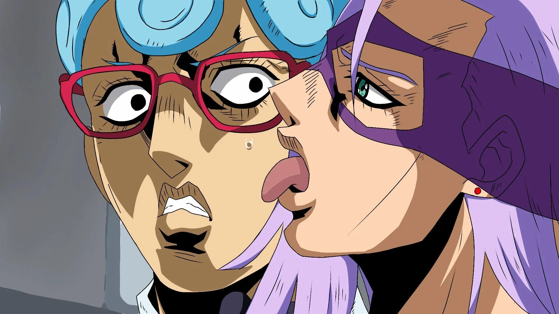 Jojo cubed. Гьяччо jojo. гьяччо и мелоне. гьяччо джоджо мемы. гьяччо бомбит.