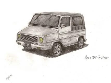 Как нарисовать машину гелик