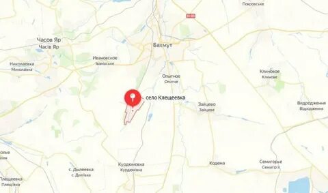 Клещеевка на карте