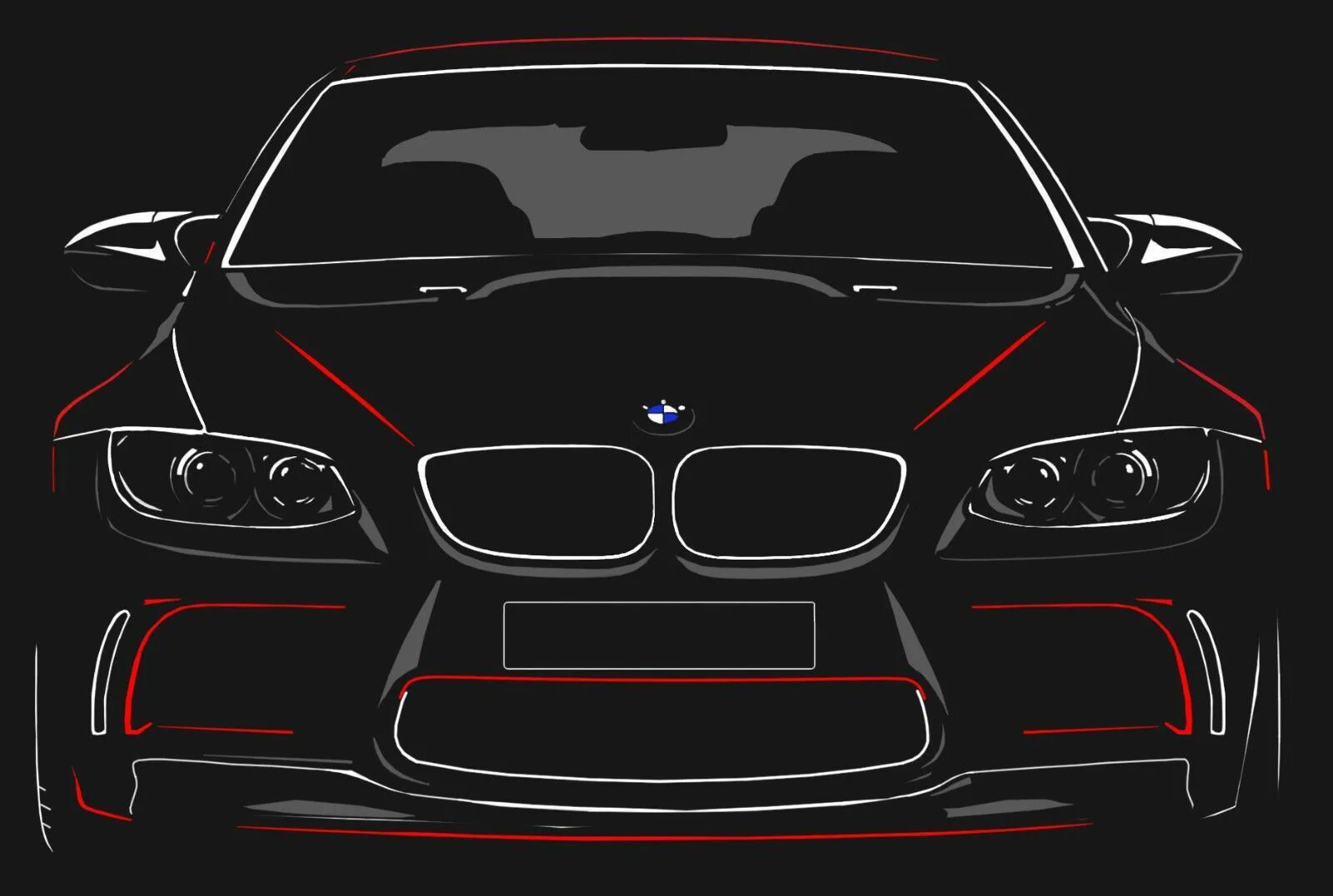 BMW e92 арт. BMW e92 m3 vector. BMW e92 m3 drawing. BMW e92 draw. Нарисовать черную машину
