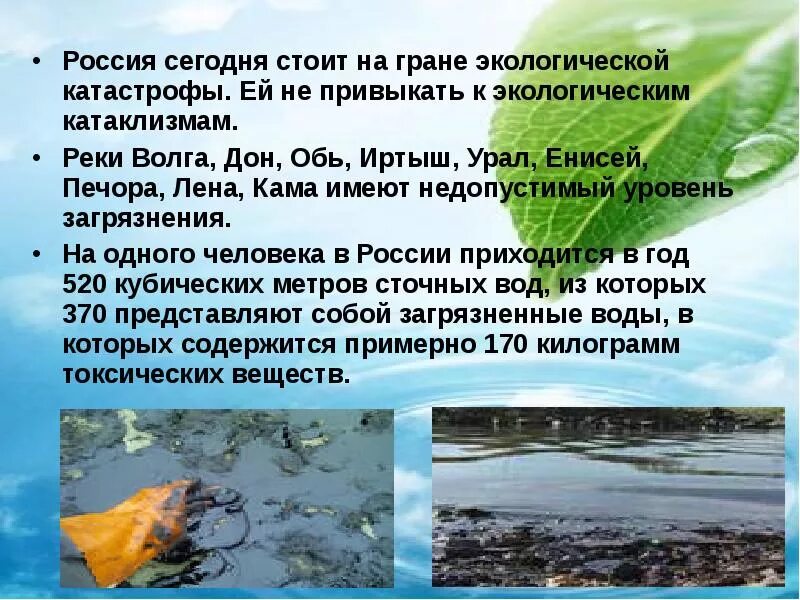 Здесь можно записать сведения о недавних экологических