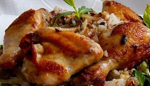 Курица жареная кусками