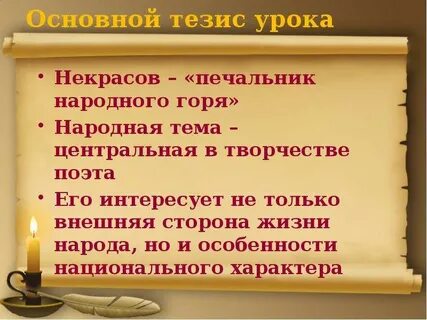 Тезисы урока