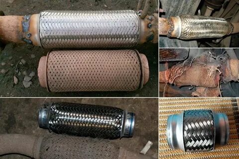 Ремонт гофры глушителя