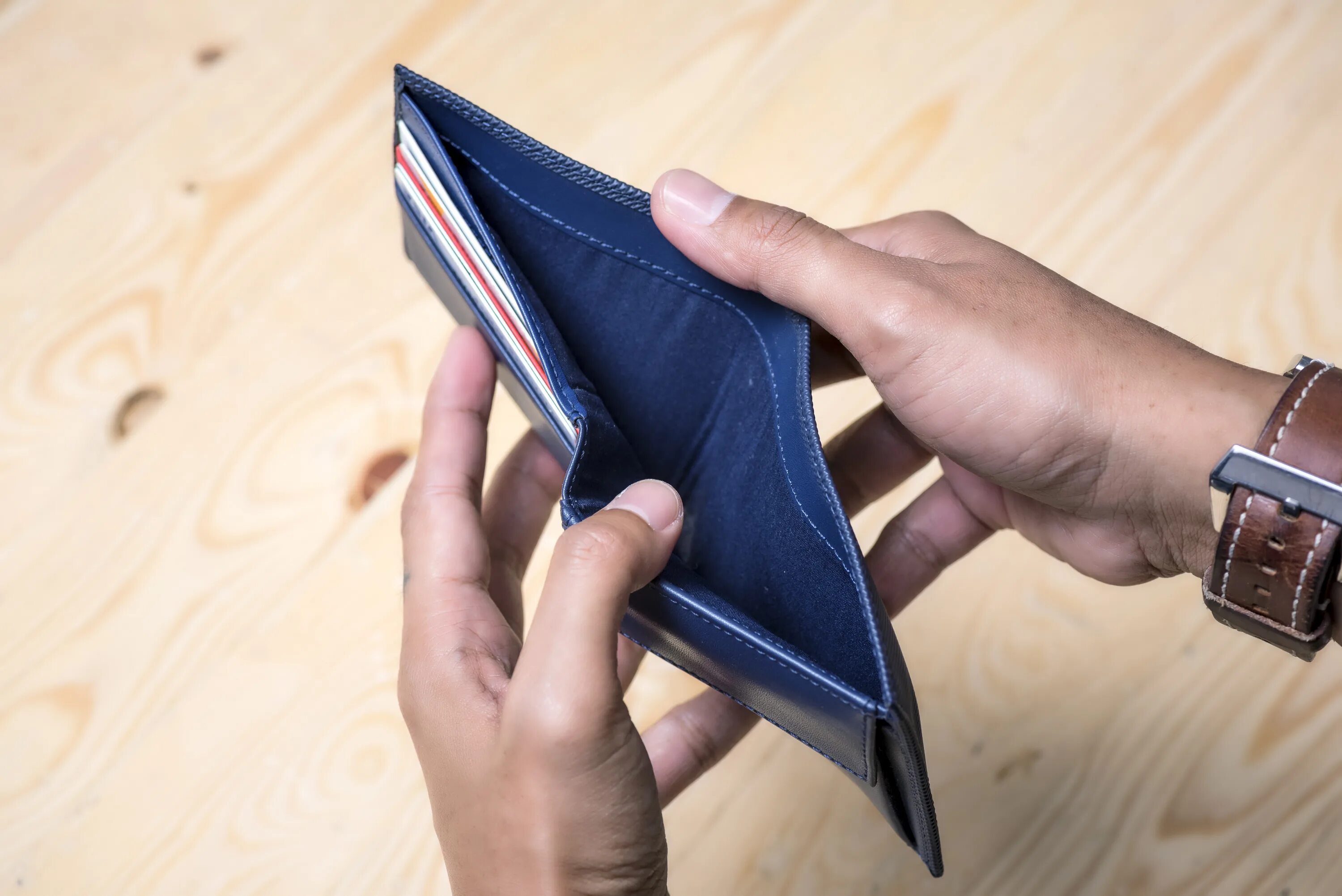 Wallet challenge. Wallet. holey wallet. real estate wallet. empty wallet.