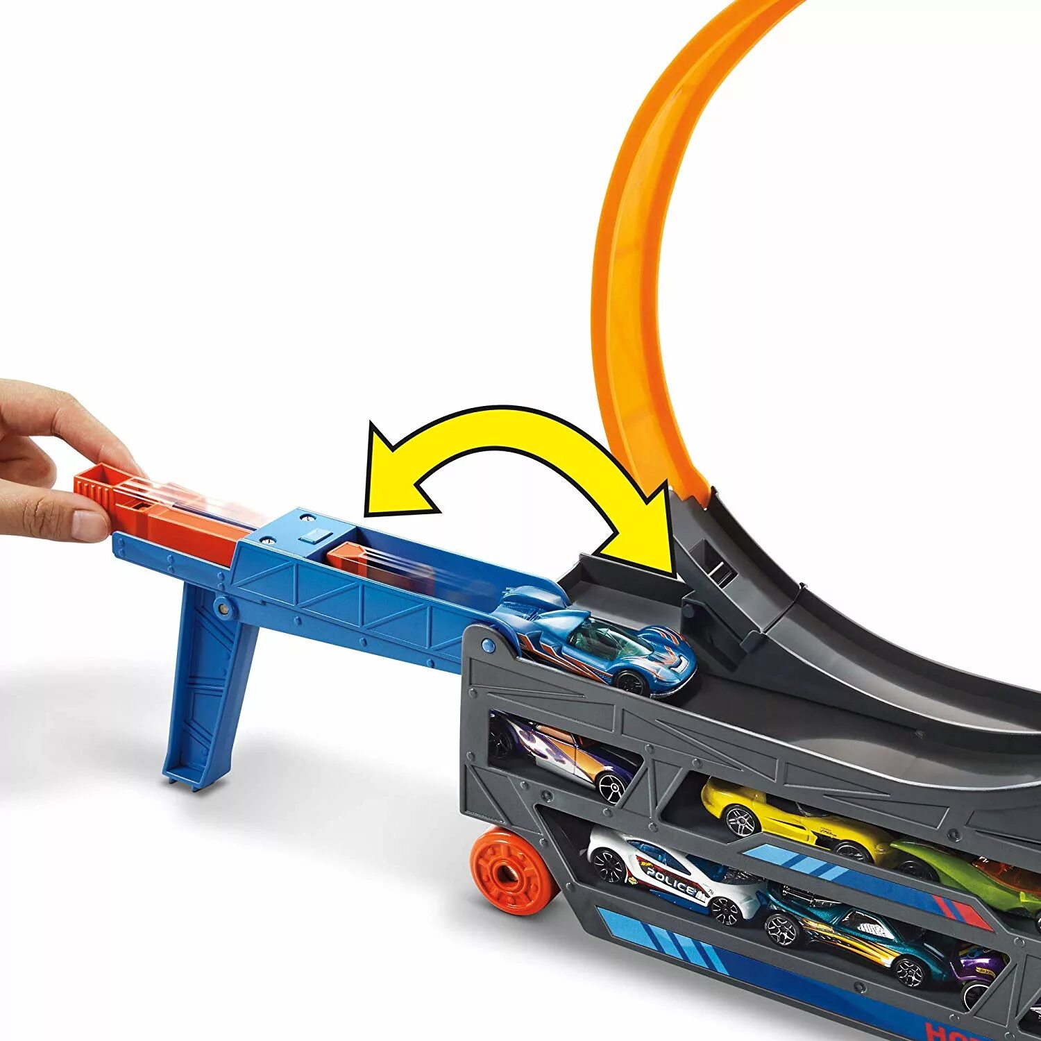 Инструкция хот вилса. Хот вилс трек грузовик. hot wheels автовоз трек. трек hot wheels stunt and go gck38. хот вилс грузовик автотрек.
