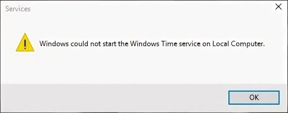 Service is not available. Служба времени windows. service not available перевести.
