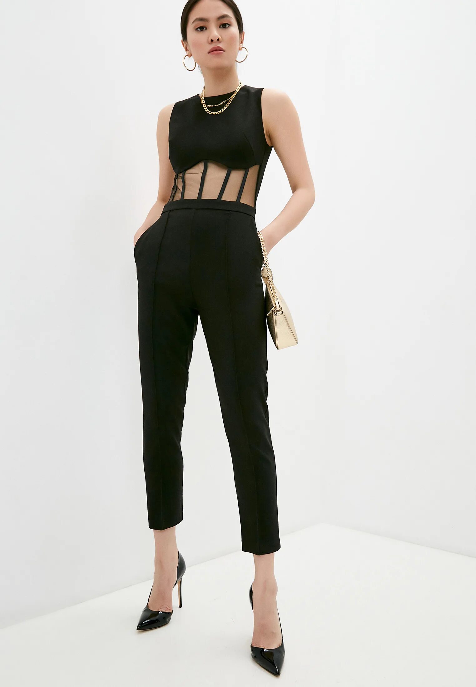 Комбинезон Elisabetta Franchi черный
