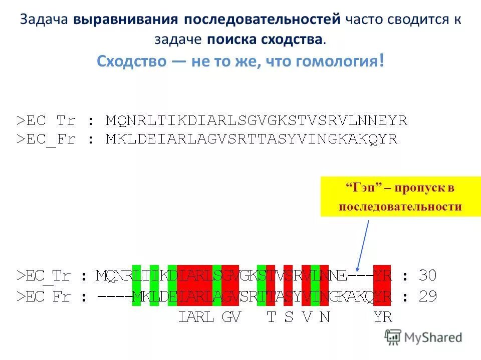 задачи на выравнивание
