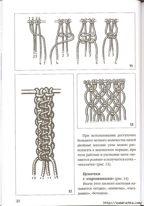 Макраме для начинающих схемы плетения