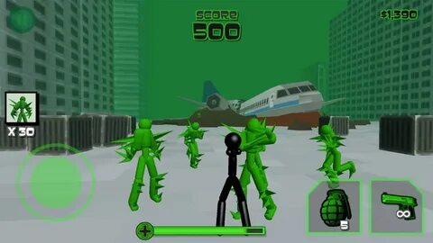 Stickman vs zombies мод много денег