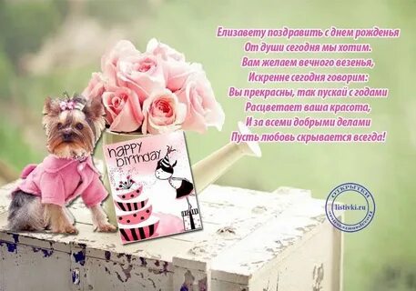 Поздравление с днем рождения лизочка