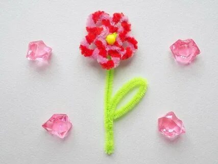 Розы из синельной проволоки