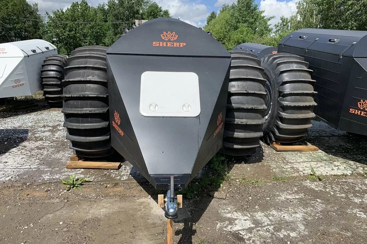 прицеп для вездехода. прицеп "лесник-1700". вездеход болотоход тайга 4х4. ободрыши урал ои 25. прицеп платформа для квадроцикла сбоку.