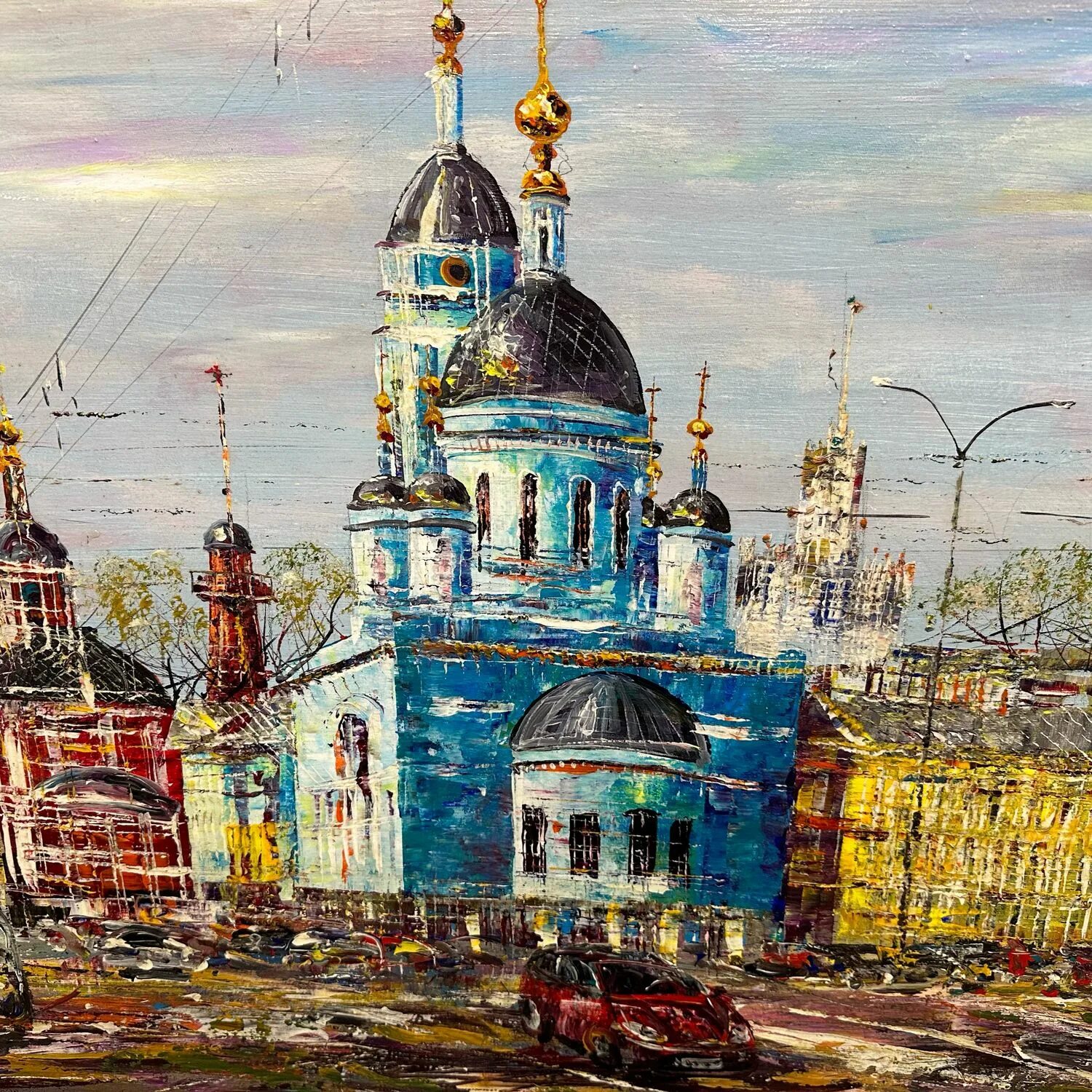 Живопись мастихин москва река кремль. Храм христа спасителя живопись. Москва златоглавая гобелен. Корпусная живопись маслом. Глазунов кремль.