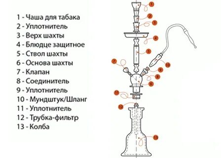 Из чего состоит кальян
