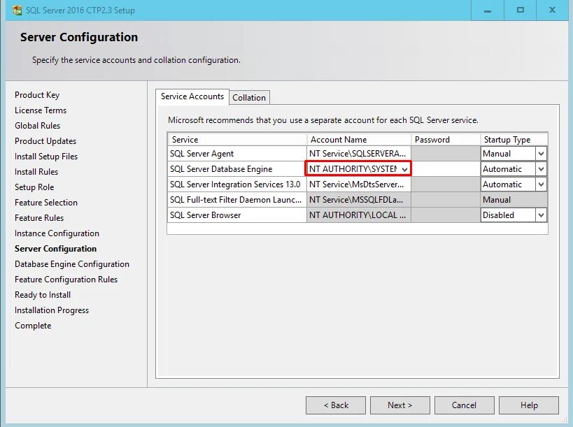 Nt service mssqlserver