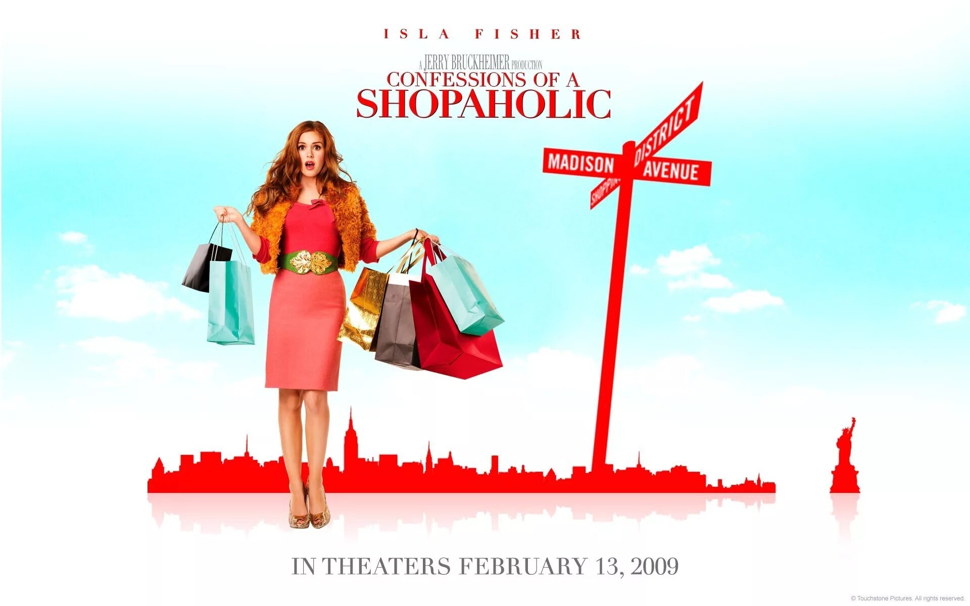 Shopping advertising. Ребекка Блумвуд шопоголик. Шопоголик (2009) (Confessions of a Shopaholic). Женская одежда баннер.