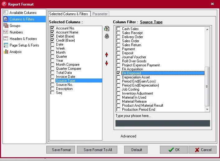 Selected headers
