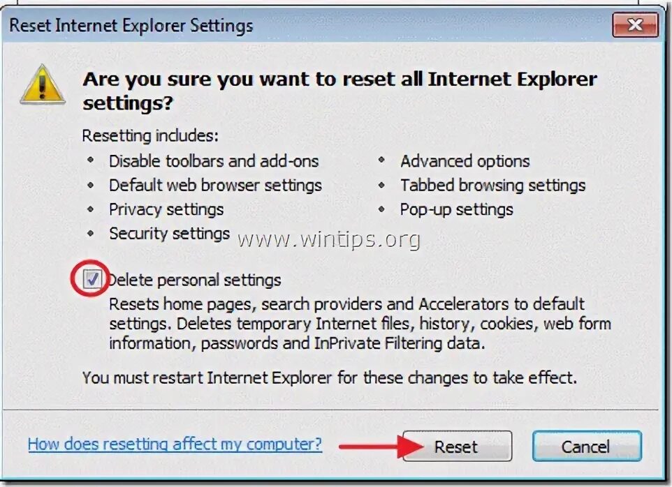 Сброс explorer. Сброс explorer