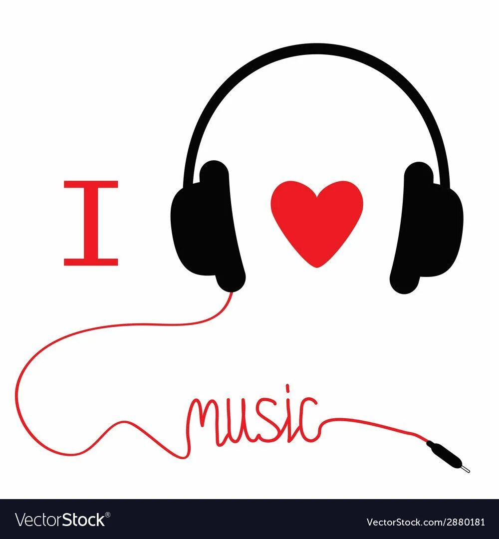 Наушники трафарет. Наушники иллюстрация. Наушники вектор. Love Music. I love music m