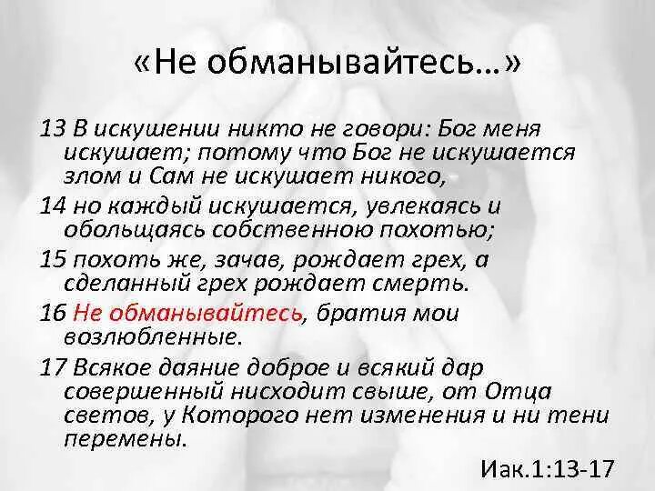 Без искушения нет спасения
