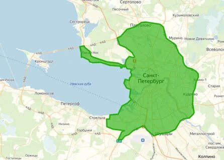 Место расположения питера