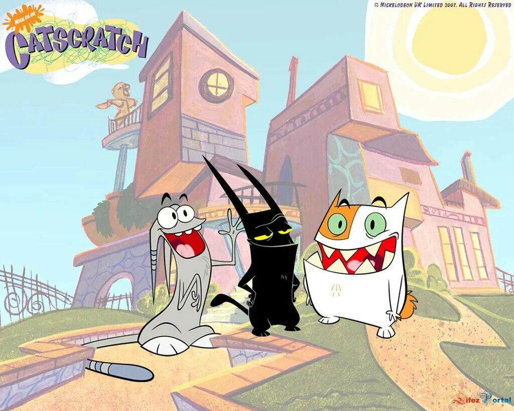 Мультсериал catscratch. Пузырь и царап. Кот цап царап. Цап царап. Catscratch.