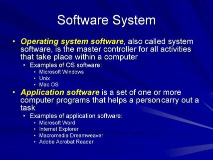 Software is