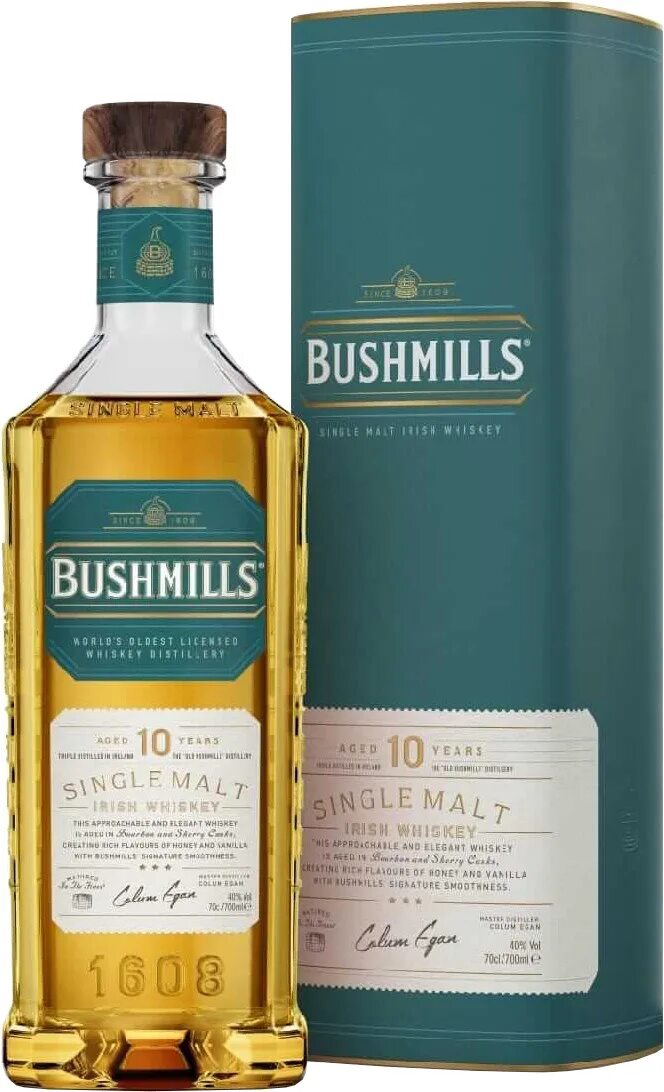 Single malt 10. Bushmills 10 Single Malt. Бушмилс сингл Молт 10 лет. Виски Bushmills Single Malt 10 year old, 40 %. Bushmills 10 years 0.7.