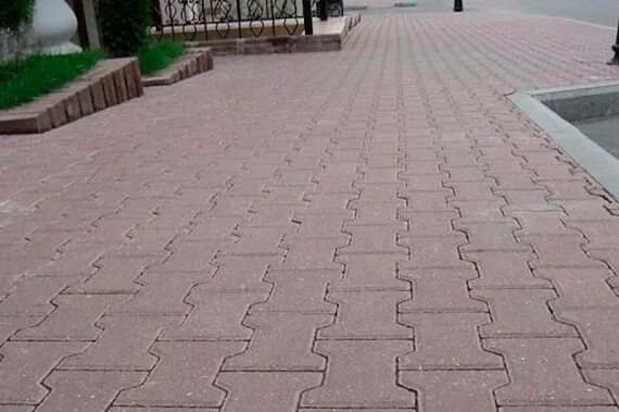 Раскладка тротуарной плитки