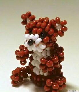 Мишка из бисера