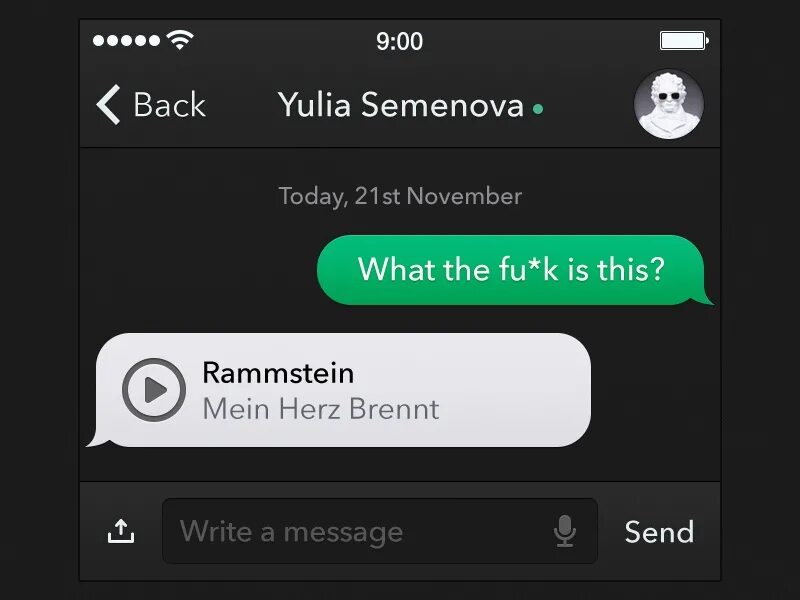 Message ui. Виджет смс. сообщение ui. message design.