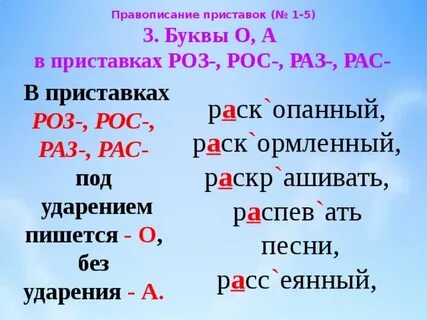 Приставки с буквой о 3 класс