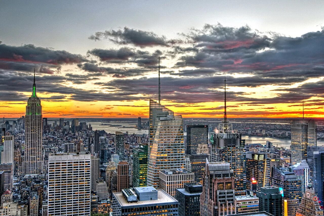 Нью-Йорк HDRI Panorama .HDR. Америка небоскребы Нью Йорк. Панорама небоскребов Нью-Йорка. Панорама 360 Нью Йорк.