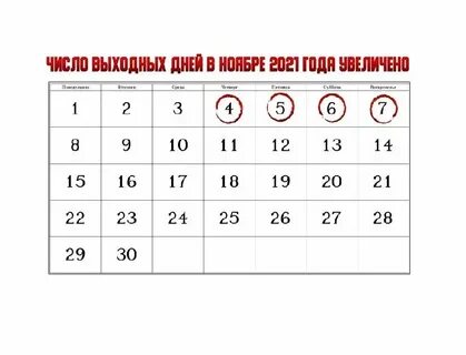 Сколько дней отдыхаем в ноябре 2024 г
